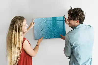 Quadro magnético para desenhar estampa de gotas de água