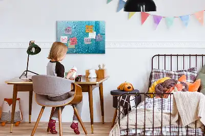 Quadro magnético para desenhar estampa de gotas de água