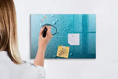 Quadro magnético para desenhar estampa de gotas de água