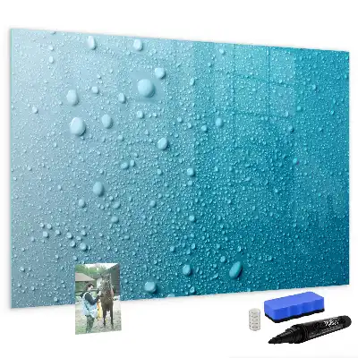Quadro magnético para desenhar estampa de gotas de água
