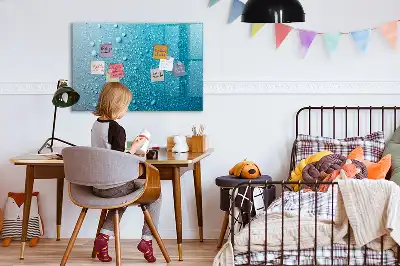 Quadro magnético para desenhar estampa de gotas de água