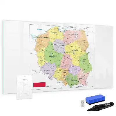 Quadro magnético para desenhar mapa da Polônia