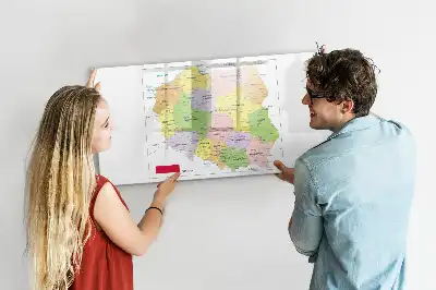 Quadro magnético para desenhar mapa da Polônia