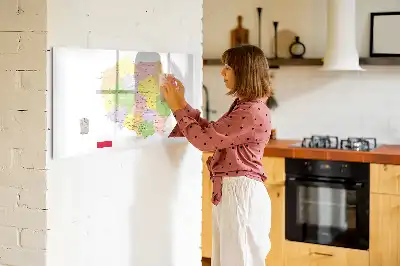 Mapa da Polônia quadro magnético para escrever