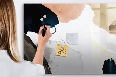 Quadro magnético para escrever estampa abstração de pontos