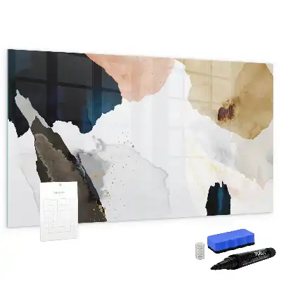 Quadro magnético para escrever estampa abstração de pontos
