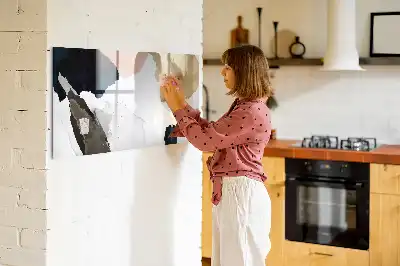 Quadro magnético para escrever estampa abstração de pontos