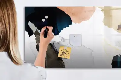Quadro magnético para escrever estampa abstração de pontos