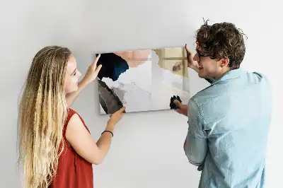 Quadro magnético para escrever estampa abstração de pontos