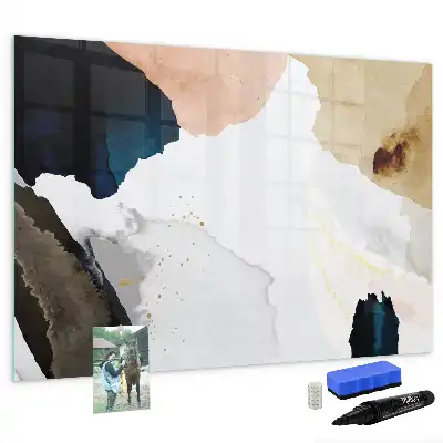 Quadro magnético para escrever estampa abstração de pontos