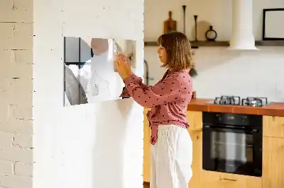 Quadro magnético para escrever estampa abstração de pontos