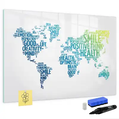 Quadro magnético para desenhar modelo mapa de palavras fofas