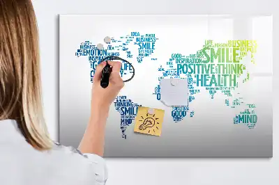 Quadro magnético para desenhar modelo mapa de palavras fofas