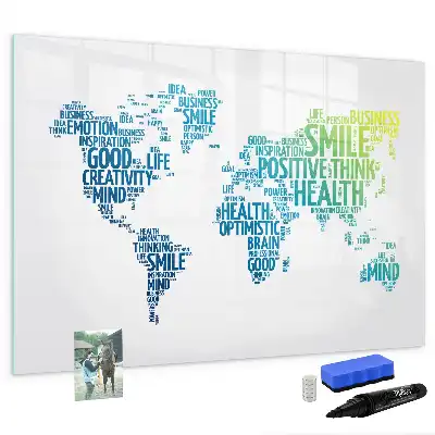 Quadro magnético para desenhar modelo mapa de palavras fofas