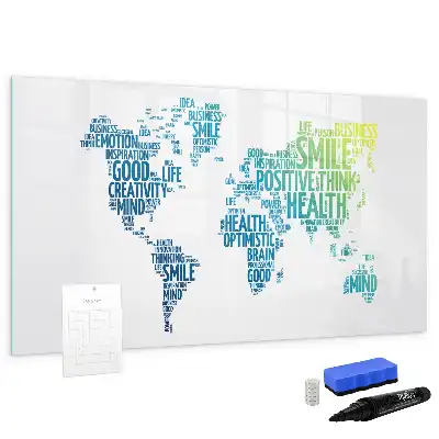 Quadro magnético para desenhar modelo mapa de palavras fofas