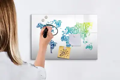 Quadro magnético para desenhar modelo mapa de palavras fofas