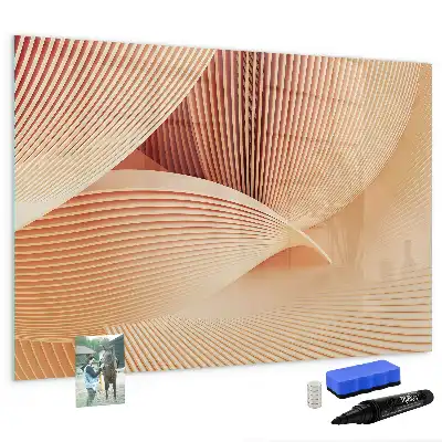 Quadro para desenhar magnético com padrão abstrato de ondas