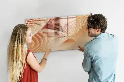 Quadro para desenhar magnético com padrão abstrato de ondas
