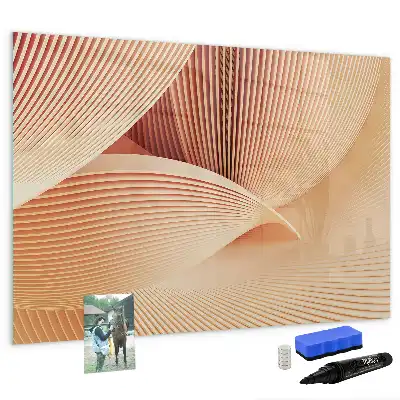 Quadro para desenhar magnético com padrão abstrato de ondas