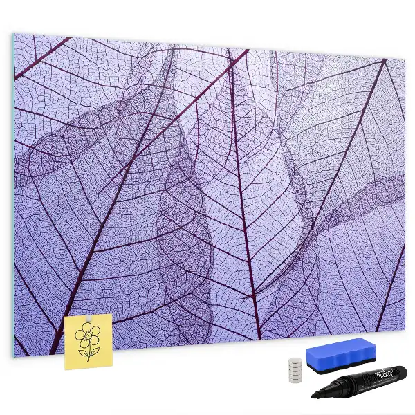 Quadro magnético para escrever estampa folhas da natureza
