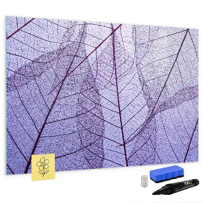 Quadro magnético para escrever estampa folhas da natureza