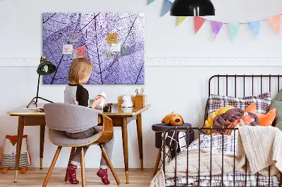 Quadro magnético para escrever estampa folhas da natureza