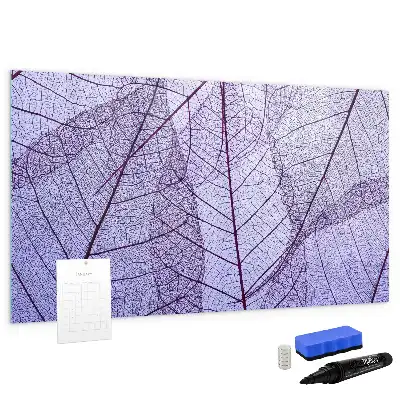 Quadro magnético para escrever estampa folhas da natureza