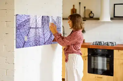 Quadro magnético para escrever estampa folhas da natureza