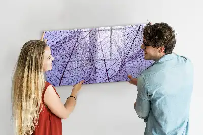 Quadro magnético para escrever estampa folhas da natureza