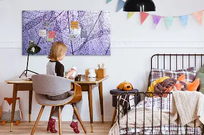 Quadro magnético para escrever estampa folhas da natureza