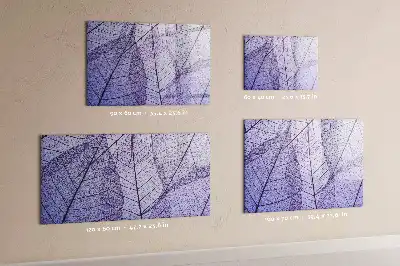 Quadro magnético para escrever estampa folhas da natureza