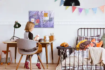 Quadro magnético para escrever estampa folhas da natureza