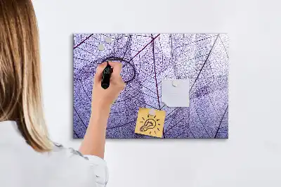 Quadro magnético para escrever estampa folhas da natureza