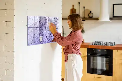 Quadro magnético para escrever estampa folhas da natureza