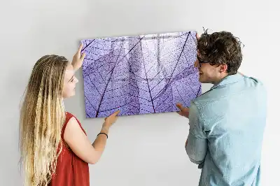 Quadro magnético para escrever estampa folhas da natureza