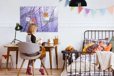 Quadro magnético para escrever estampa folhas da natureza