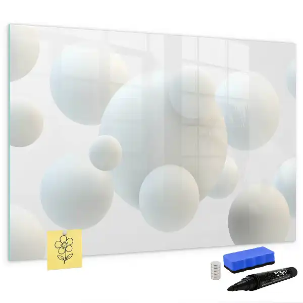 Quadro magnético para desenhar estampa de abstração de esfera
