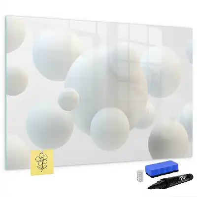 Quadro magnético para desenhar estampa de abstração de esfera