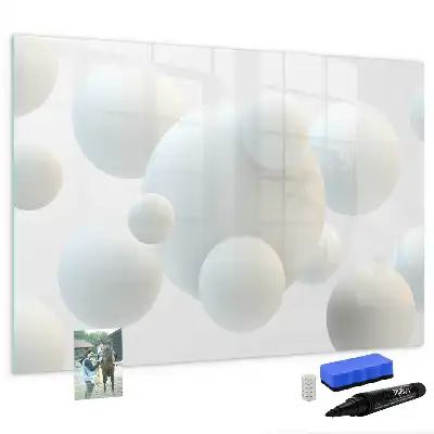 Quadro magnético para desenhar estampa de abstração de esfera