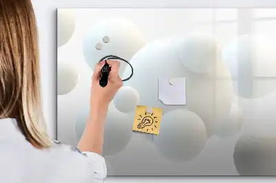 Quadro magnético para desenhar estampa de abstração de esfera