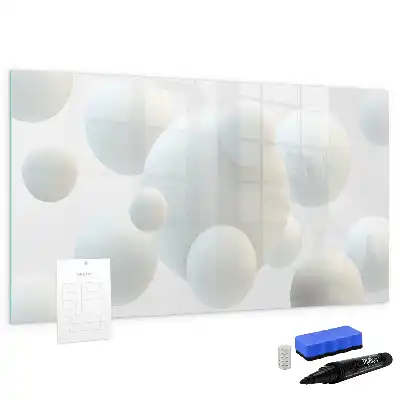 Quadro magnético para desenhar estampa de abstração de esfera