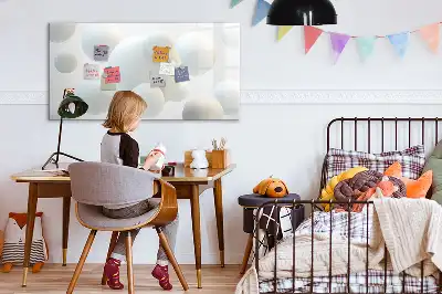 Quadro magnético para desenhar estampa de abstração de esfera
