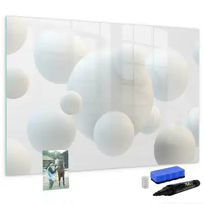 Quadro magnético para desenhar estampa de abstração de esfera