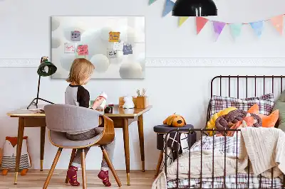 Quadro magnético para desenhar estampa de abstração de esfera