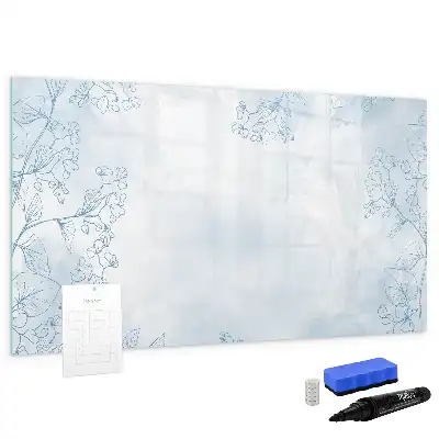 Quadro magnético para escrita modelo de esboço de planta