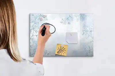 Quadro magnético para escrita modelo de esboço de planta