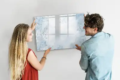 Quadro magnético para escrita modelo de esboço de planta