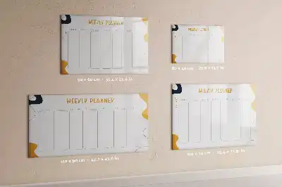 Planner semanal quadro magnético para escrever