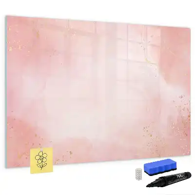 Quadro magnético para desenho na cor mármore rosa