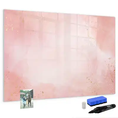 Quadro magnético para desenho na cor mármore rosa